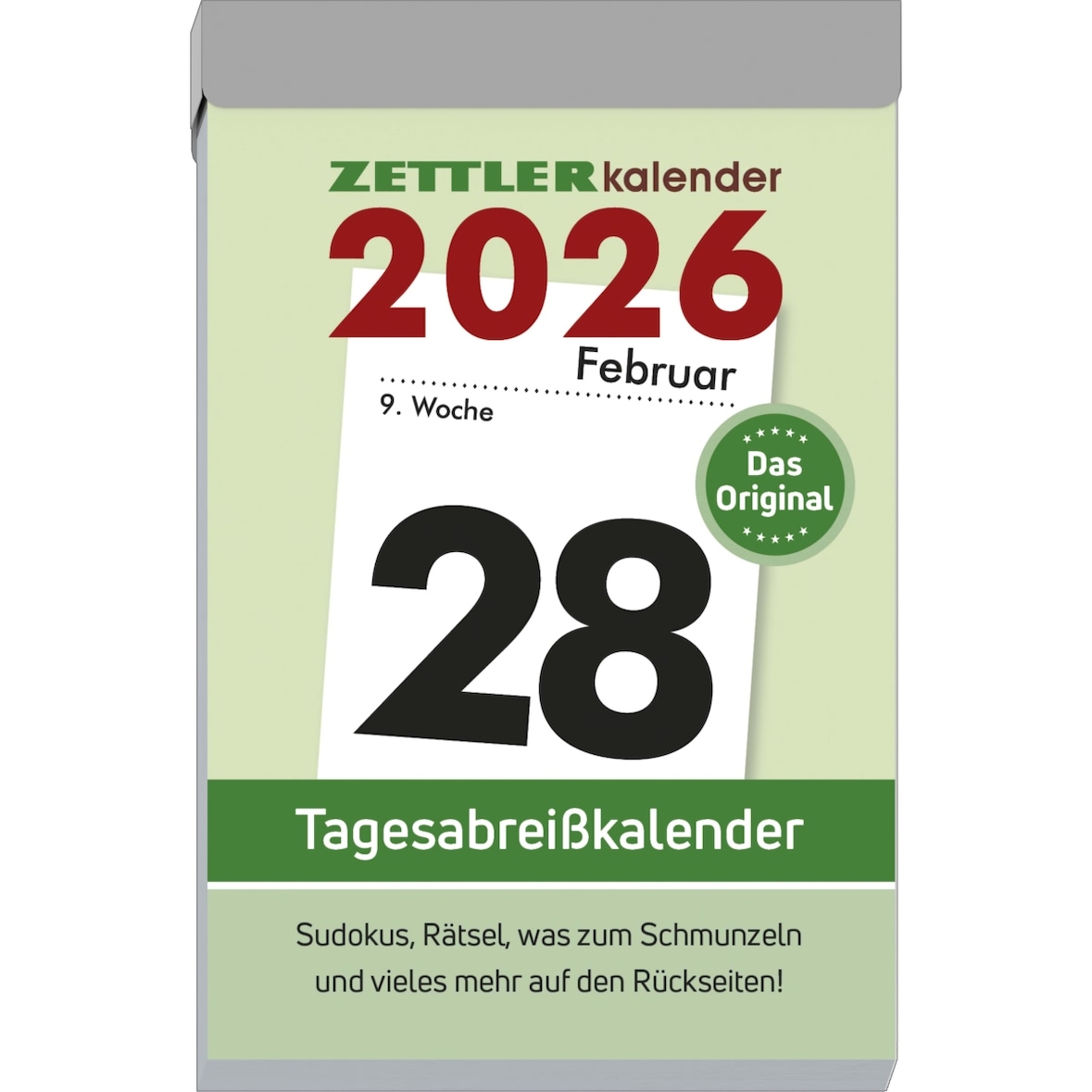 Tagesabreißkalender 304 L 6,6x9,9cm 2026