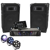 thumbnail of BOOST DJ-300 Pack sonorisation avec Enceintes Table de mixage Amplificateur 480W + Pack de 3 jeux lumière à led PARTY-TRIFX