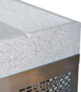 thumbnail of Romux® Pizzatisch 1 Tür und 7 Schubladen 150x80 cm mit Arbeitsfläche aus Granit mit Umluftkühlung | Pizzakühltisch aus Edelstahl