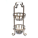 thumbnail of Etagere Obstkorb 10-320 Gemüsekorb 62 cm Küchenregal mit 2 Körbe Obstschale Korb