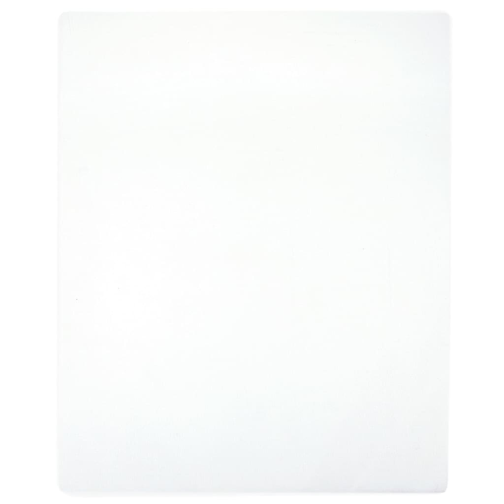 vidaXL Hoeslaken jersey 100x200 cm katoen wit
