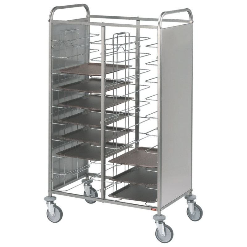 Echelle à plateaux universel inox 2x 12 niveaux - Diamond