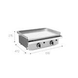thumbnail of Plancha de Gas para Cocina Profesional Serie ECO 6,4 Kw OPGP60
