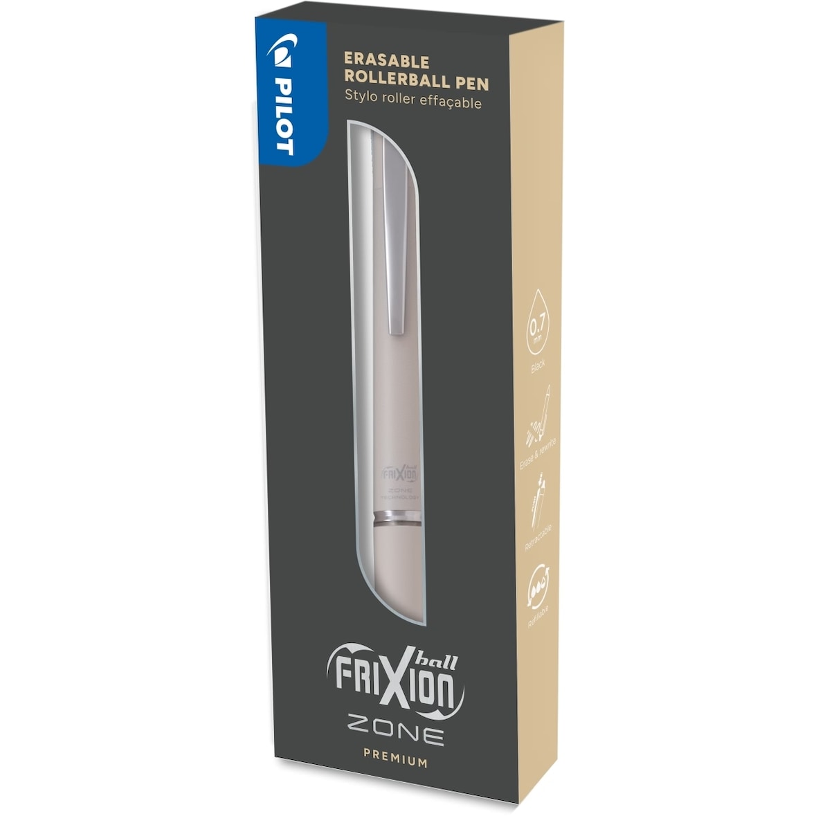Tintenroller Frixion Zone 0.7 in Box beige