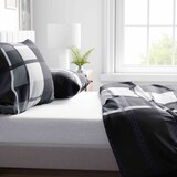 thumbnail of Bettwäsche 135x200 Mikrofaser Gestreift Grau Schwarz Beige Ornamente Set leicht 2tlg