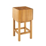 thumbnail of Ceppo Carne Macelleria in legno massiccio di acacia, con piedistallo, spessore 35 cm, dimensioni cm 80x50x90h - mod.1358050-056