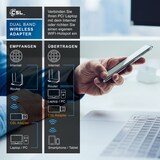 thumbnail of CSL AC450 WLAN Dual Band Stick | 433 MBit/s | 2,4 GHz / 5 GHz | bis zu 433 MBit/s/WLAN-Standards 802.11ac