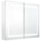 thumbnail of vidaXL LED-Spiegelschrank fürs Bad Glänzend Weiß 80x12x68 cm