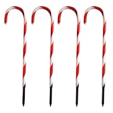 thumbnail of 4er Set LED-Gartenleuchtstäbe Zuckerstange