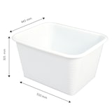 thumbnail of GILAC Bac renforcé emboîtable - 45 L - Blanc G155021