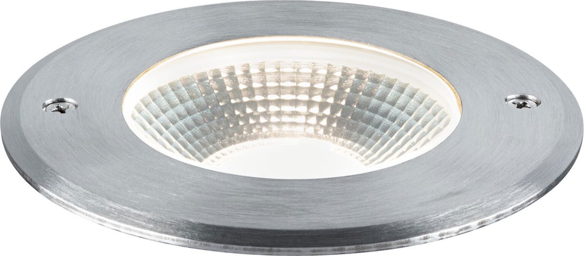 Paulmann LED Bodeneinbauleuchte Vanea  seewasserresistent IP67 rund 100mm 3000K 3,5W 160lm 230V Alu Aluminium 94748