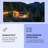 thumbnail of Wonderwall Air Art Smart Infrarotheizung Bergstraße 120x60cm 700W Abstrakt