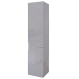 thumbnail of Armario de pared HWC-B19, armario midi armario alto muebles de baño, alto brillo 150x30cm ~ gris