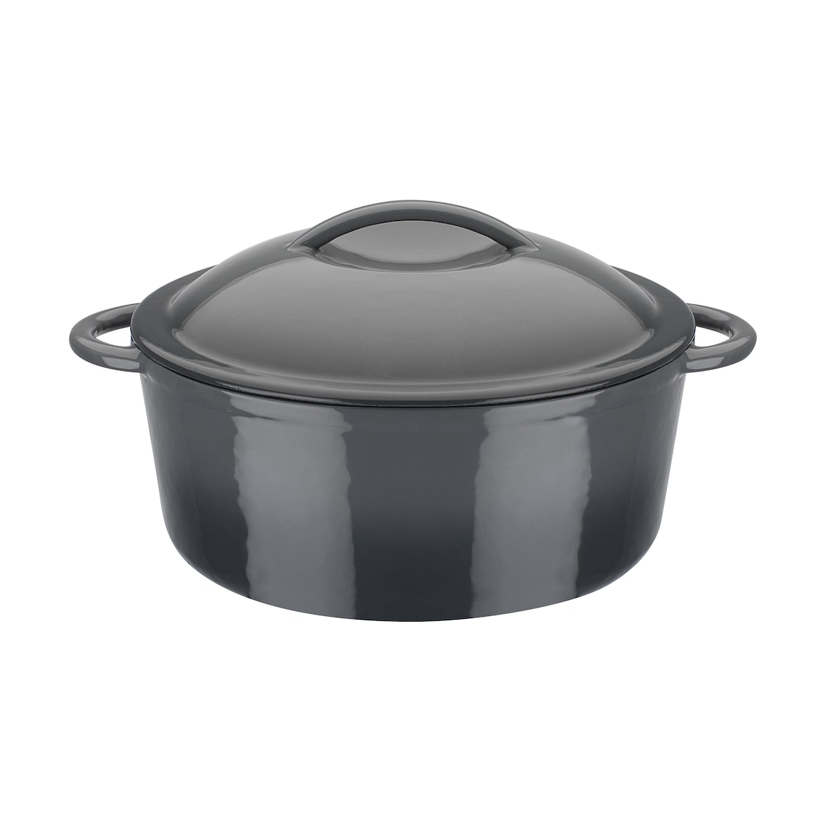 GSW Gusseisen Kochtopf Grey Shadow 24 x 10cm, induktionsgeeignet, backofengeeignet bis 240°C