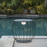 thumbnail of Lumisky Tavolino illuminato SUNRISE, altezza 40 cm Acciaio grigio