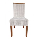 thumbnail of Esszimmer-Stühle Set Rattanstühle Perth 6 Stück Esstisch Stühle weiß Korbstühle nachhaltig : ohne Sitzkissen