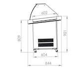 thumbnail of Vitrine réfrigérée à poissons L. 940 mm avec plan d'exposition de 816 x 602 mm 