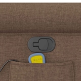 thumbnail of vidaXL Massagesessel Braun Stoff