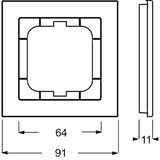 thumbnail of Busch-Jaeger Rahmen 1-fach 1721-288 2CKA001754A4343