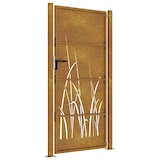 thumbnail of vidaXL Poort grasontwerp 105x205 cm cortenstaal