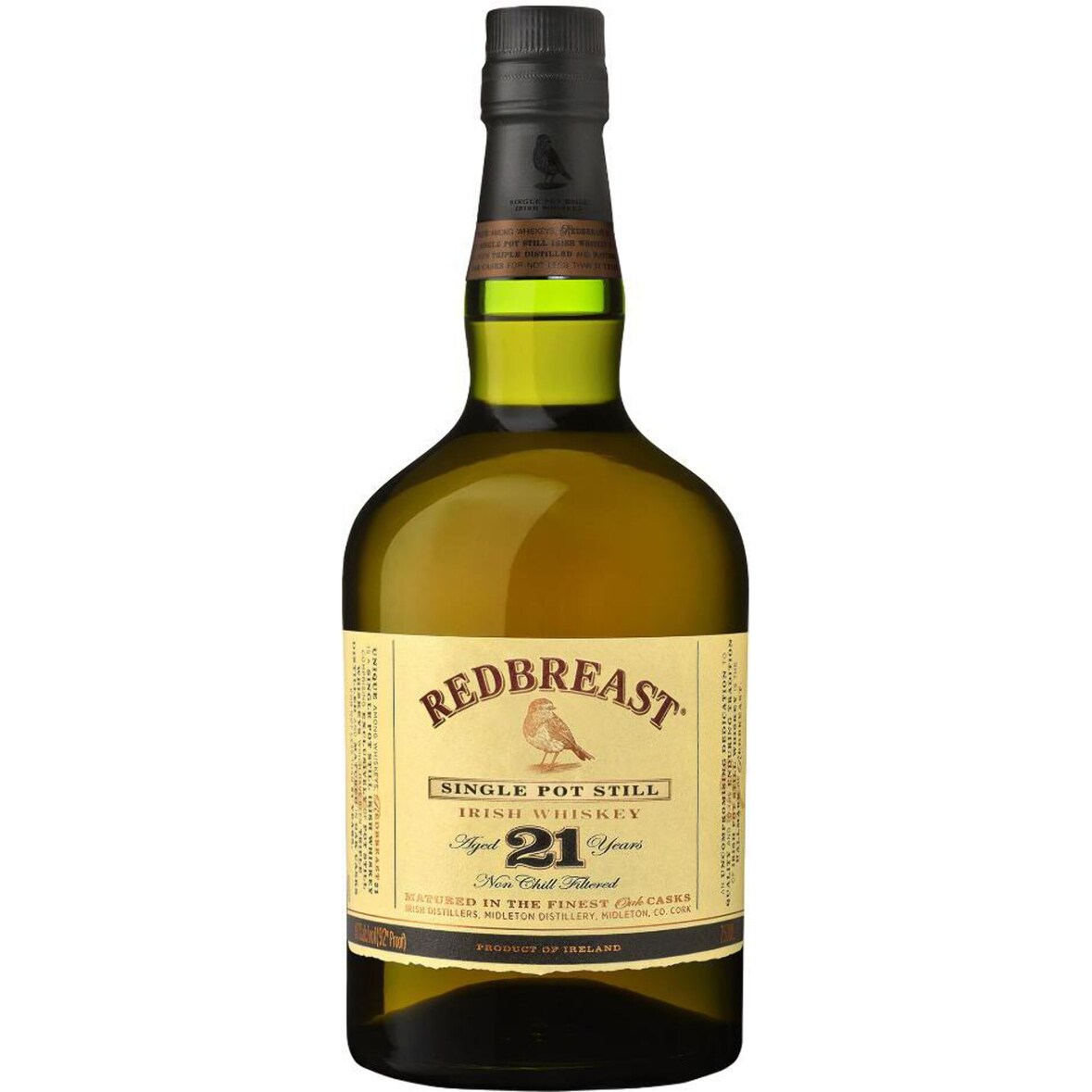 Redbreast 21 Years Old Single Pot Still Irish Whiskey 46% Vol. 0,7l in Holzkiste