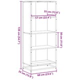 thumbnail of vidaXL Bücherregal Braun Eichen-Optik 60x35x139 cm Holzwerkstoff