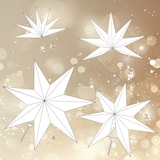 thumbnail of Casaria LED Weihnachtsstern mit Ständer Pailetten Beleuchtet 60 cm creme Papierstern Weihnachten Weihnachtsdeko Leuchtstern Dekostern Adventsstern