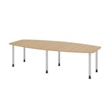 thumbnail of Hammerbacher-Konferenztisch 280cm/6 Rundrohrfüße Eiche-VKT28C/E/S
