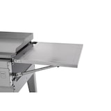 thumbnail of METRO PROFESSIONAL Piastra a gas con 6 bruciatori, acciaio / acciaio inox, 165x62x101cm, tavolino laterale, con copertura protettiva e ruote, argento