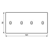 thumbnail of Jung Abdeckung mit Kipphebel ES 12-250 R 1 ES12-250R1