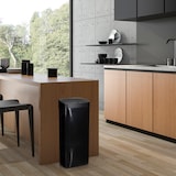 thumbnail of Abfallsammler / Mülleimer CLEAN V mit Sensor 50L Stahl schwarz hjh OFFICE