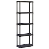 thumbnail of ArtPlast - Modulaire kast van polypropyleen met 5 planken 60x30x176 cm in kleur zwart - TEMPO-Collectie