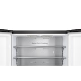 thumbnail of Hisense RQ758N4SAFE Cross Door, Total NoFrost, Super-Kühlen und Super-Gefrieren Funktion, 609 l Nutzinhalt, EEKL E, schwarz