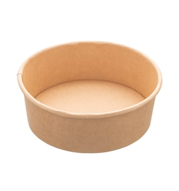 MONOUSO - Saladeira de Cartão Kraft-Kraft 1.300ml Ø18,5cm (50 Uds)