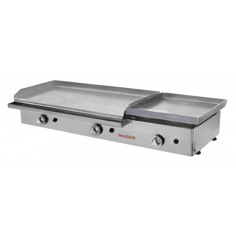 Plancha gas 80 rectificada+40 frankfurt Maiser