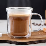 thumbnail of GRÄWE Doppelwandige-Thermogläser mit Henkel, 250ml, 2er Set, geschwungen