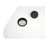 thumbnail of Eck-Schreibtisch HWC-D40, Computertisch elektrisch höhenverstellbar 178x178cm 84kg MVG ~ weiß, schwarz