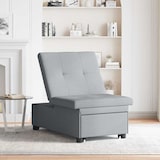 thumbnail of vidaXL Sofa Bett Hellgrau 194 x 67 x 37 cm Stoff
