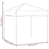 thumbnail of vidaXL Partytent inklapbaar 2x2 m rood