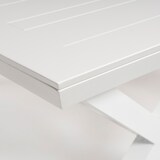thumbnail of Mesa para exterior extensible de 215 cm a 295 cm, Aluminio color blanco, Tamaño: 215/295x98x78 cm