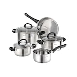 thumbnail of Karcher Topfset Mia aus Edelstahl, Induktion, Töpfe mit Glasdeckel / Pfanne / Stielkasserolle, 5-teilig