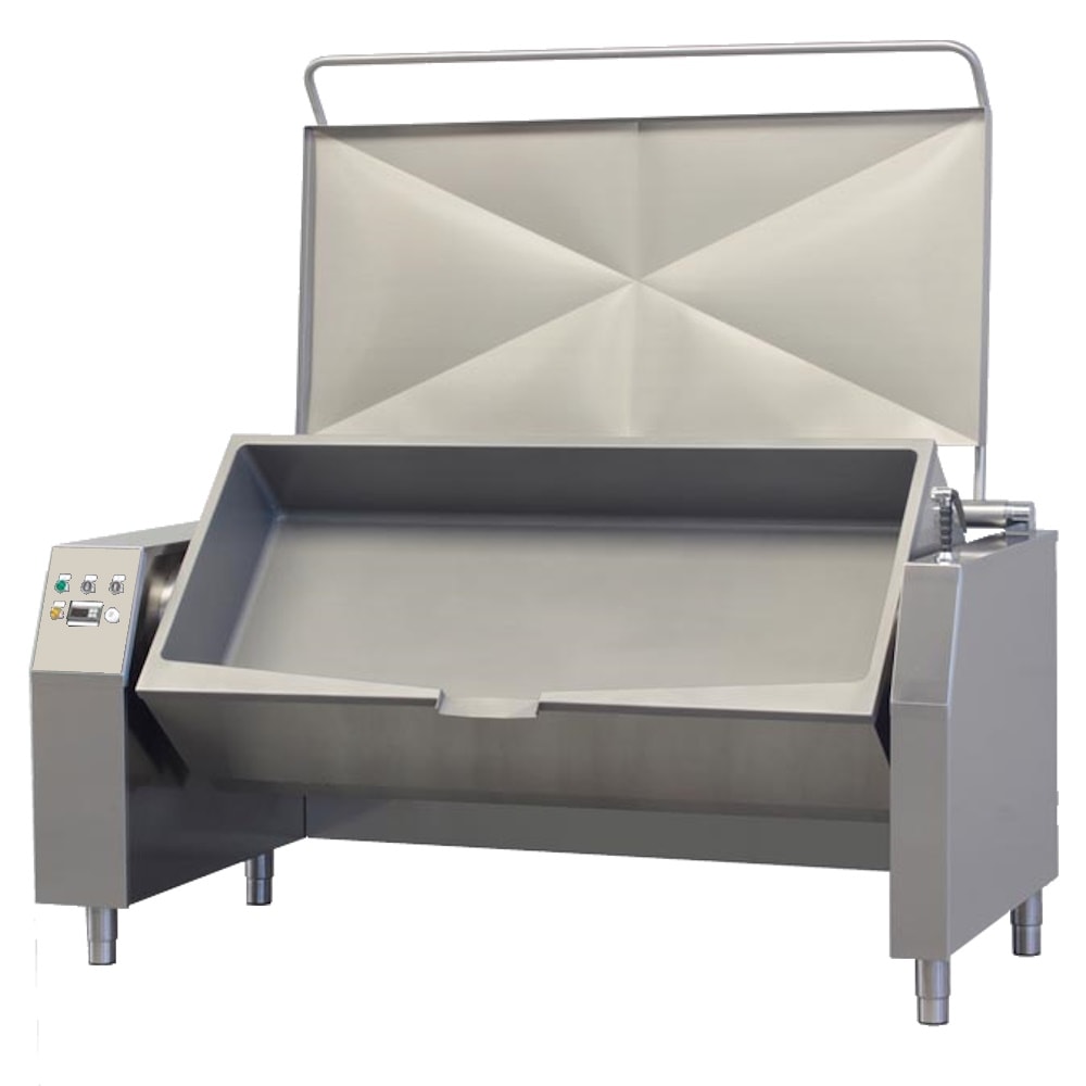 EURAST - Sarten basculante a gas 165 litros con motor, sobre montantes - 2000x900x930 mm - 39 Kw + 400 W 230/1V - 186M5165