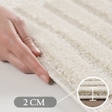 thumbnail of Carpetsale24 Teppich Rund 200 cm Creme, Hochflor Wohnzimmer Teppich, Weich & Flauschig, Skandinavisch Boho Stil, Langflor Shaggy, Pflegeleicht