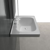 thumbnail of Alpenberger Gäste WC Waschbecken 65 cm Breit | Badezimmer Waschtisch Handwaschbecken Weiß | Keramik Hängewaschbecken mit Nano zur Wandmontage