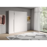 thumbnail of Cama francesa dobrável vertical Versia Sofà 140 com guarda-roupa de 1 porta esquerda em branco