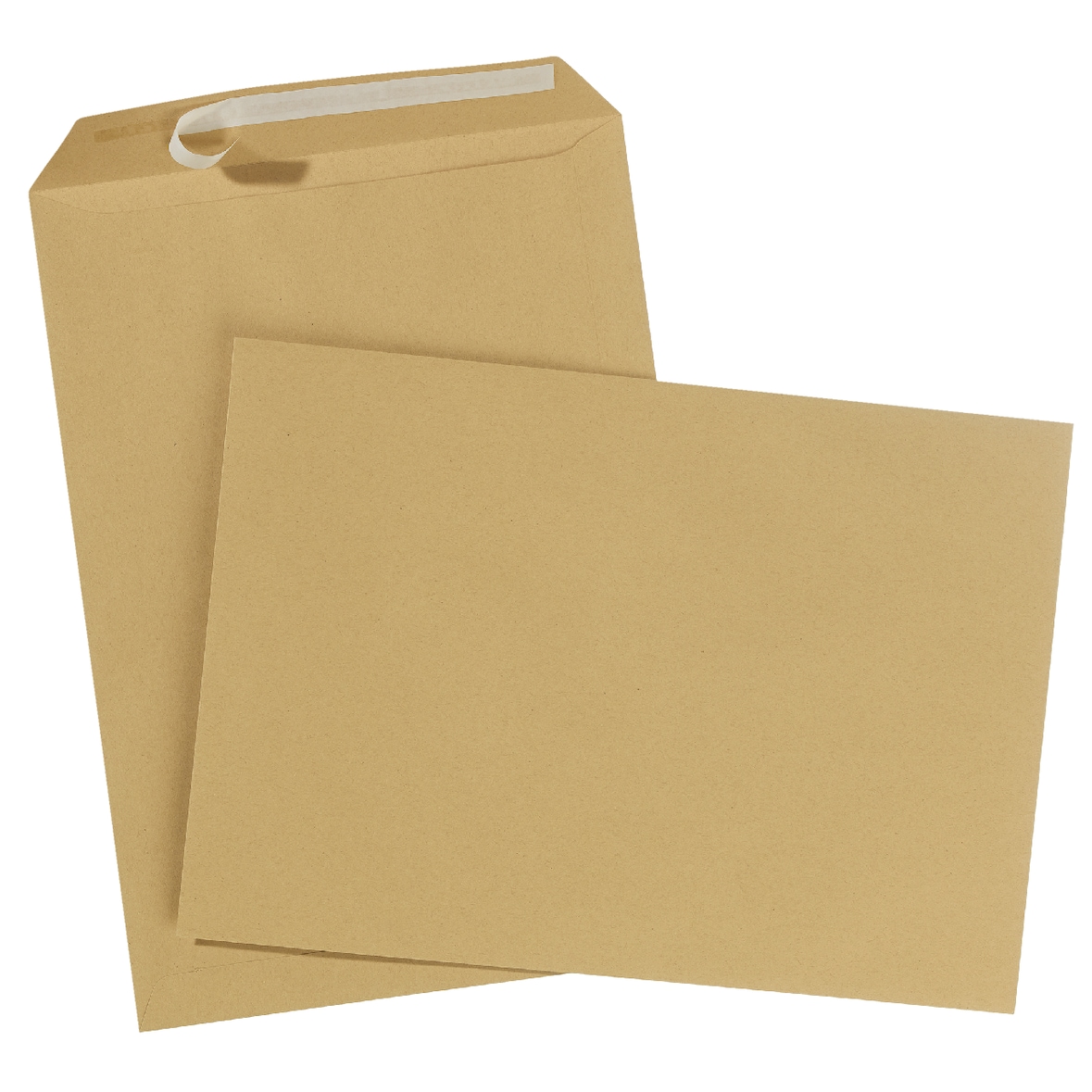 SIGMA Versandtasche, DIN C4, ohne Fenster, haftklebend, braun, 100 Stück