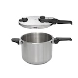 thumbnail of Olla express 8 L JATA HOLL2228 de acero inoxidable.4 sistemas de seguridad. Apta para todas las cocinas, incluida inducción. Súper rápida