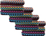 thumbnail of 12 Stück Frottier Grubentuch, 50 x 90 cm, Multicolor dunkel kariert, Handtuch, Mehrzwecktuch, 100% Baumwolle