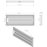 thumbnail of BieTal® Tropfschale Tropfkasten Edelstahl Lochplatte Aufbau Theke Bar 60x22cm