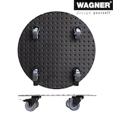 thumbnail of WAGNER Pflanzenroller ALASKA BLACK Ø 38 x 7,5 cm, Alu Riffelblech, Softrollen&Bremsen, max 150 kg, DE Ware - 20700601